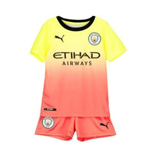 Camiseta Manchester City Replica Tercera Ropa Niño 2019/20 Negro